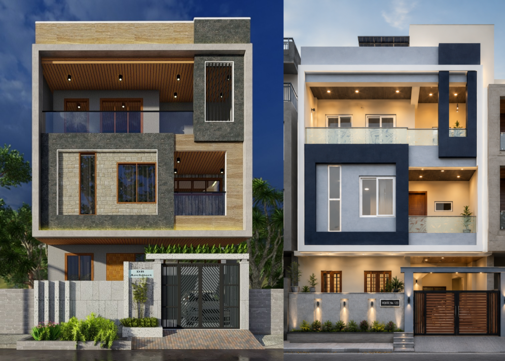 3D residential house design and complete architectural project in Jaipur by DR Architect